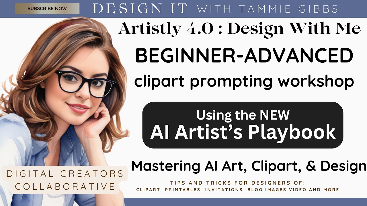 Artistly 4 Beginner   Advanced Clipart Prompting Workshop