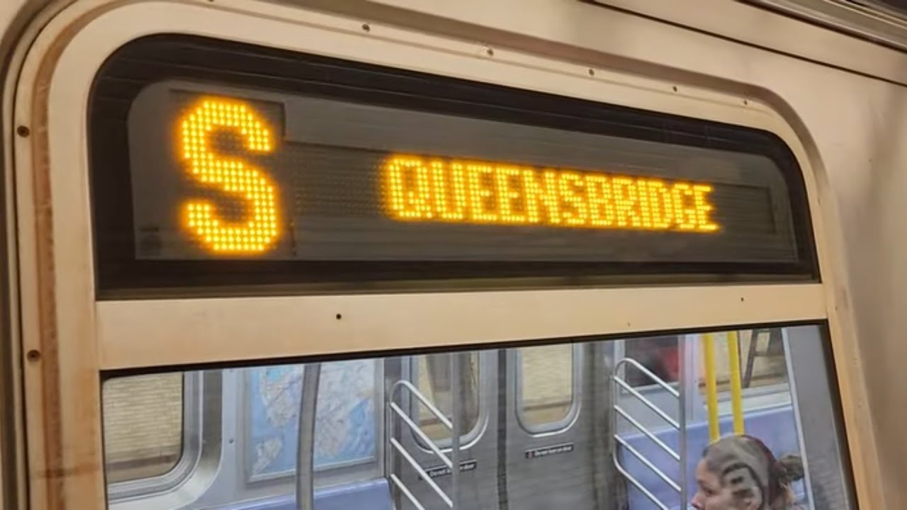 On board R160 S train - 63rd St Shuttle to 21 St Queensbridge (with Announcement)