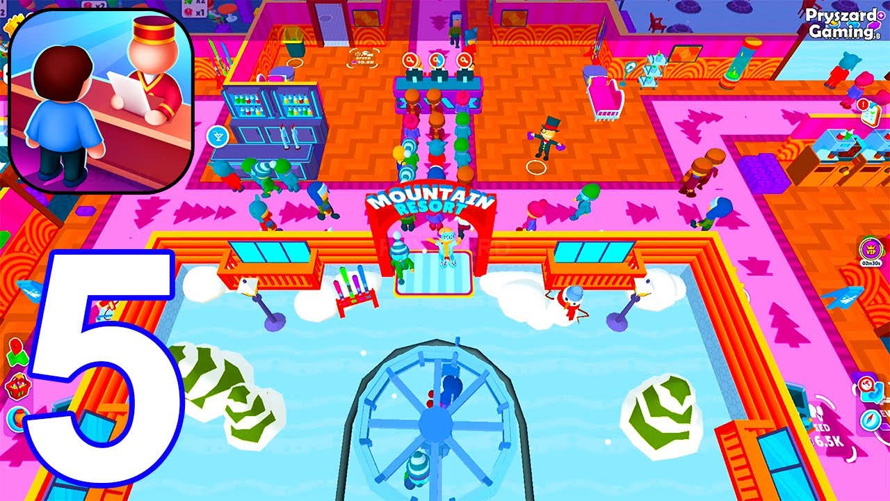 My Perfect Hotel - Gameplay Walkthrough Part 5 Mountain Hotel Max Level (iOS, Android)