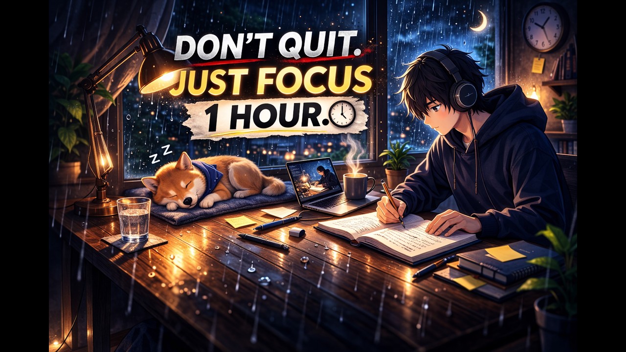 4AM Study Mode 🌙 Deep Focus Lofi for Night Owls (4 Hours)