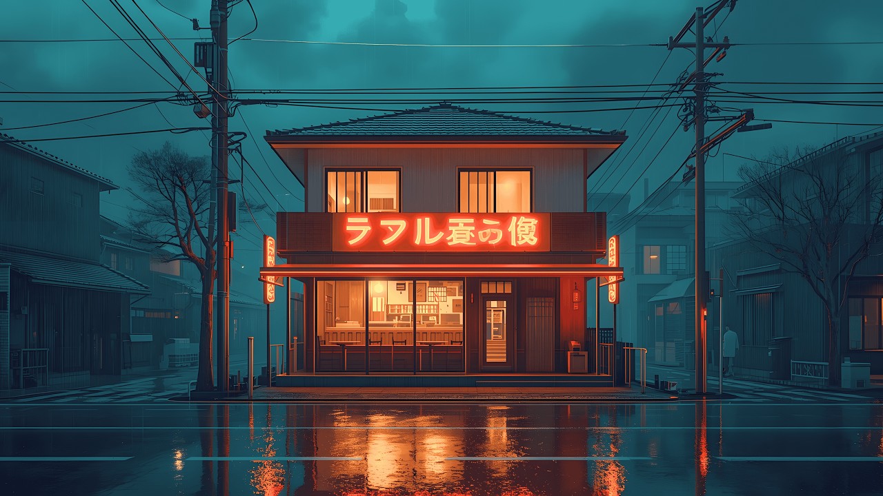 “A Warm Drink on a Cold Rainy Night” ☕❄️ | Cozy Night Lofi