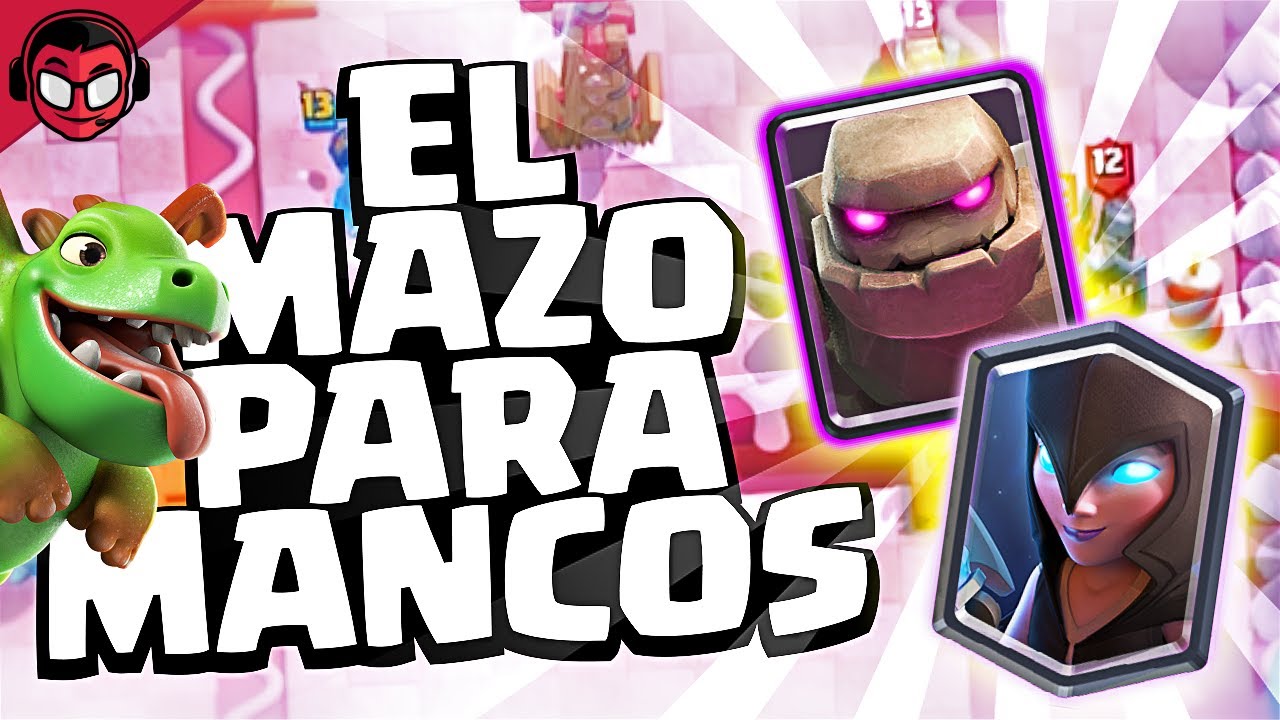 EL MAZO QUE SE PUEDE JUGAR SIN MANOS PARA SUBIR COPAS | Clash Royale