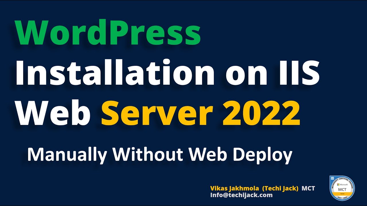 Установка WordPress на сервер IIS 2022 | WordPress для веб-сервера IIS