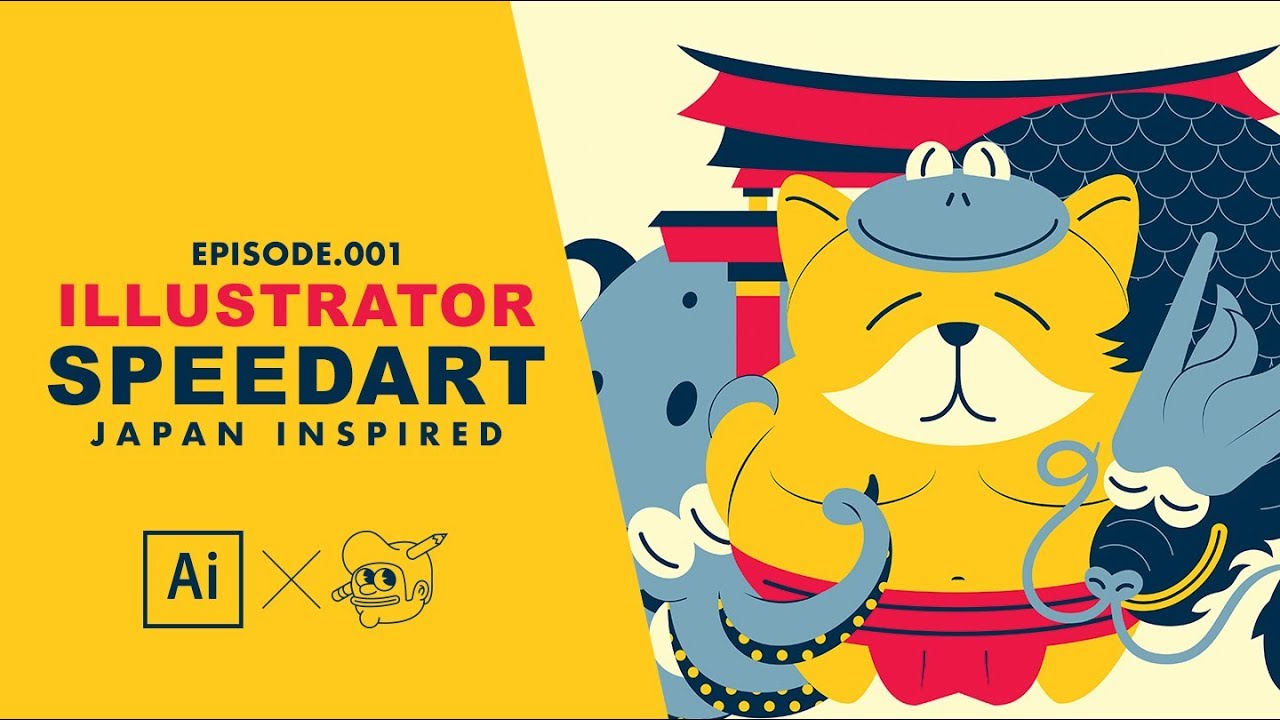 Japan inspire Speedart [Adobe Illustrator]