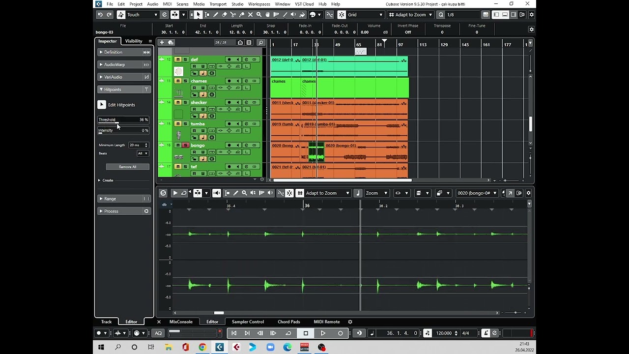 Cubase Audio Quantize