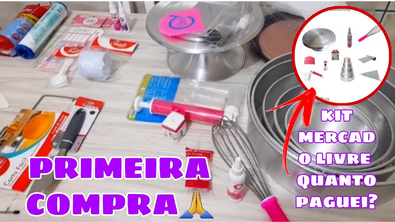 PRIMEIRA COMPRA PARA CONFEITARIA EM CASA🙏❤