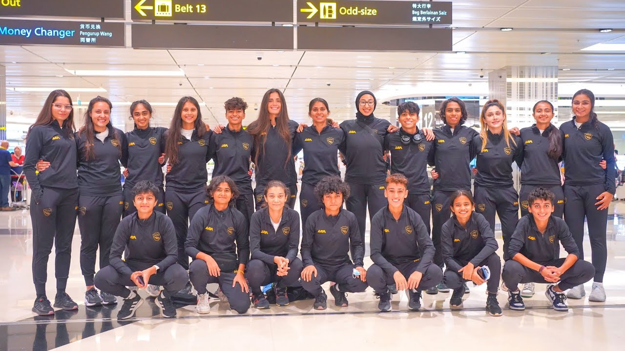 Pakistan Women's Football team reached Singapore to play a friendly Match Against Home Side |