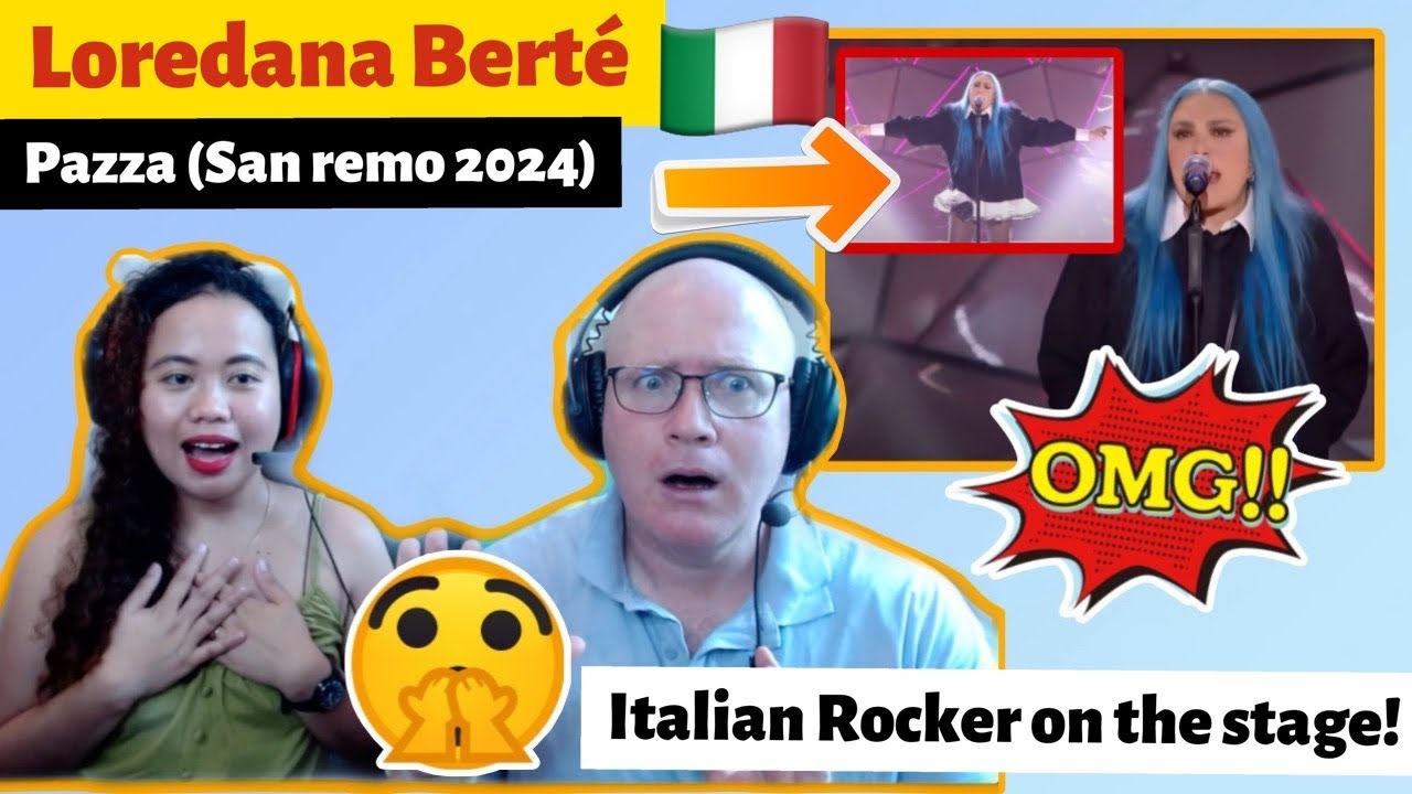 Loredana Berté - Pazza | SanRemo 2024 REACTION!🇮🇹