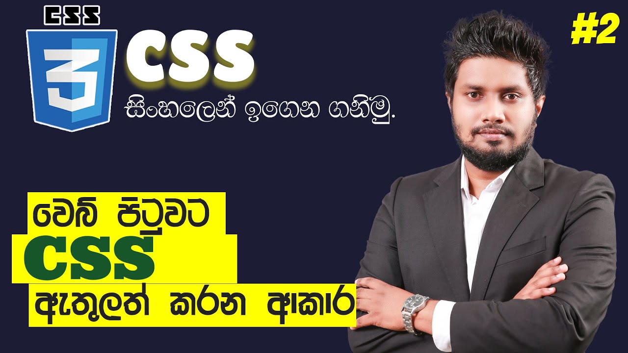 How to Link CSS to HTML Web Page Sinhala | CSS in Sinhala - Lesson 2 | Tech Side