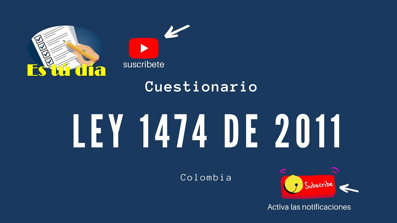 Ley 1474 de 2011 1 parte   Colombia