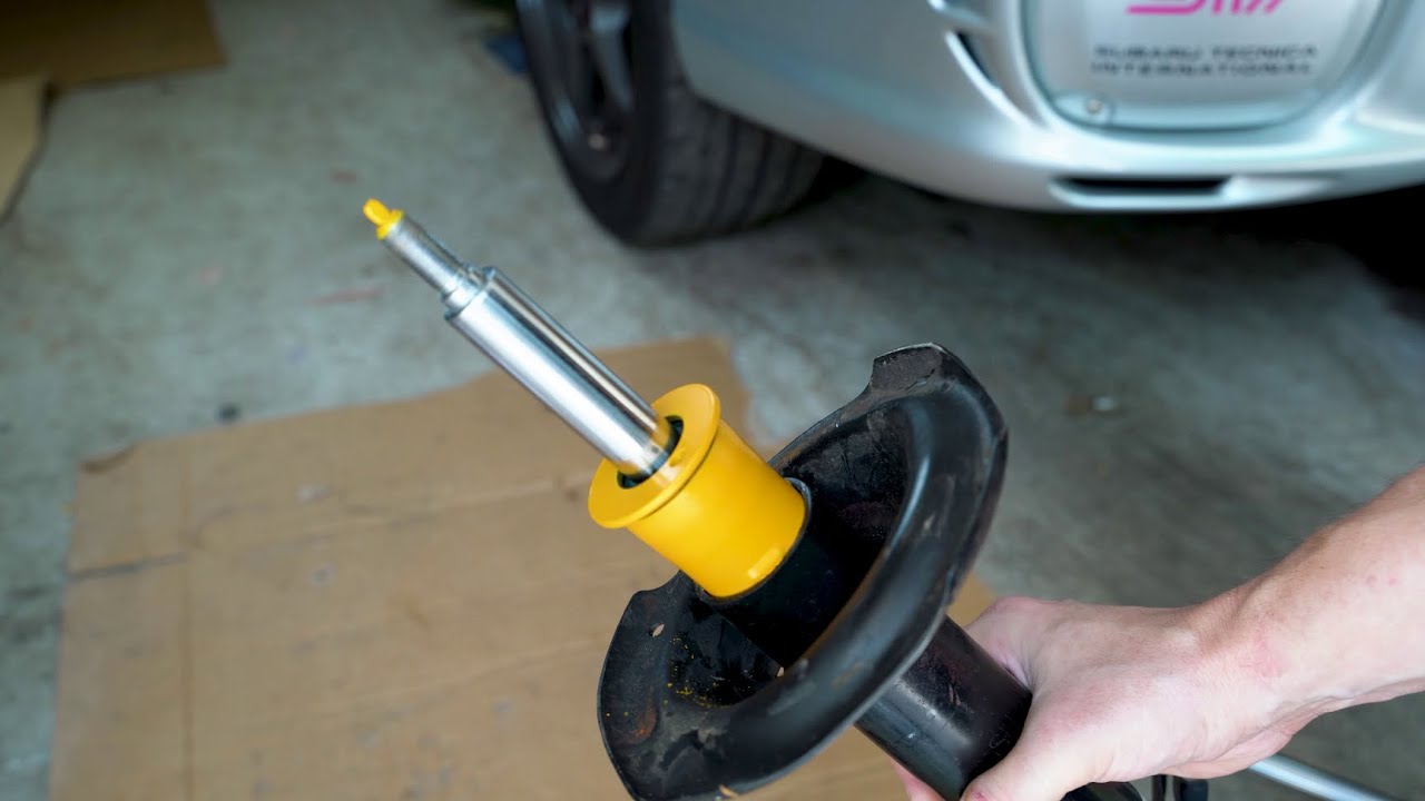 Koni Yellow Shocks Install Impreza WRX rear end DIY
