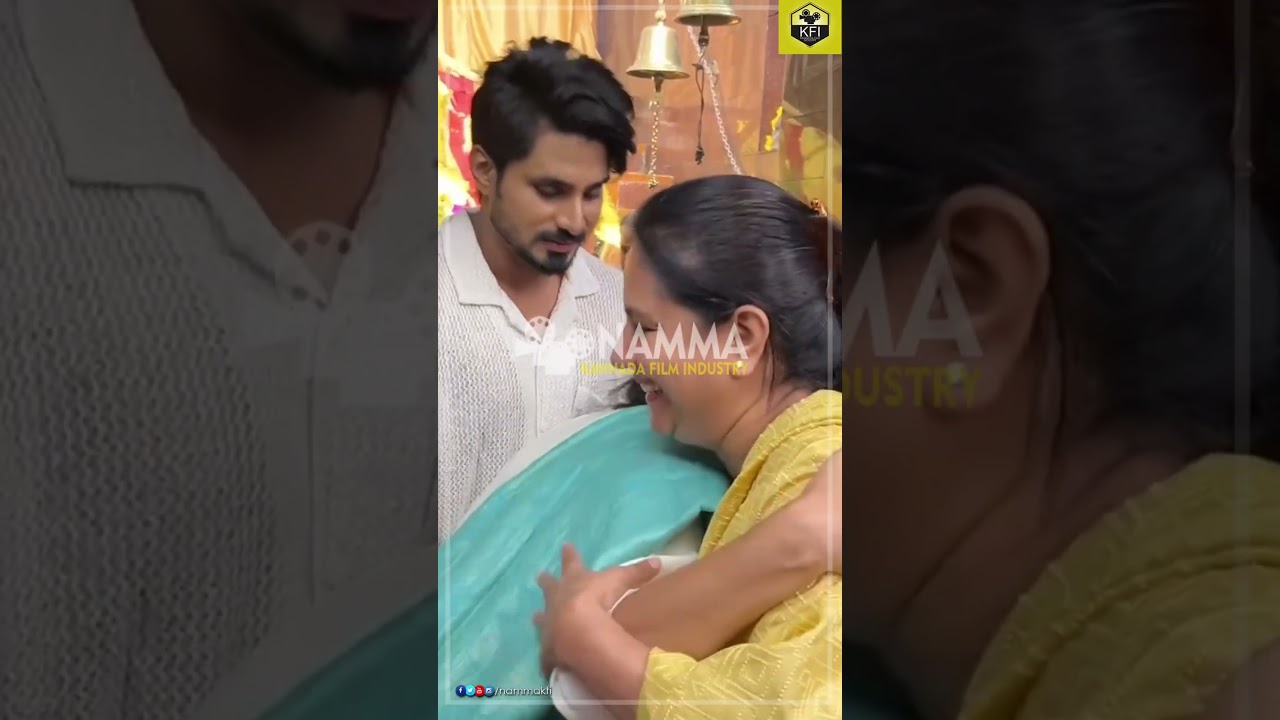 ನಟ ರಕ್ಷ್ ದಂಪತಿಗಳು 😍 #rakksh #rakkshvedanth #gattimela #gattimelaserial #barma #movie #muhurtha #kfi