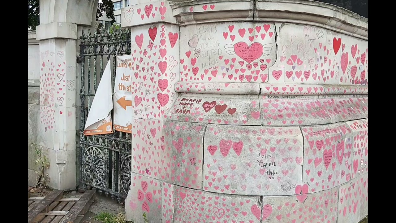 London Summer Walk | The Covid Memorial Wall | British Parliament house | River Thames
