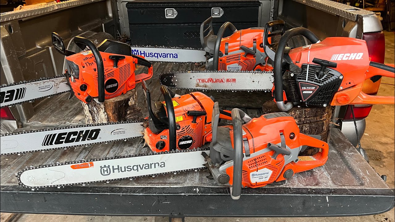 Обзор профессиональных бензопил Husqvarna и Echo. Husky 562xp и 572xp, Echo 620p, 680 и 7310.