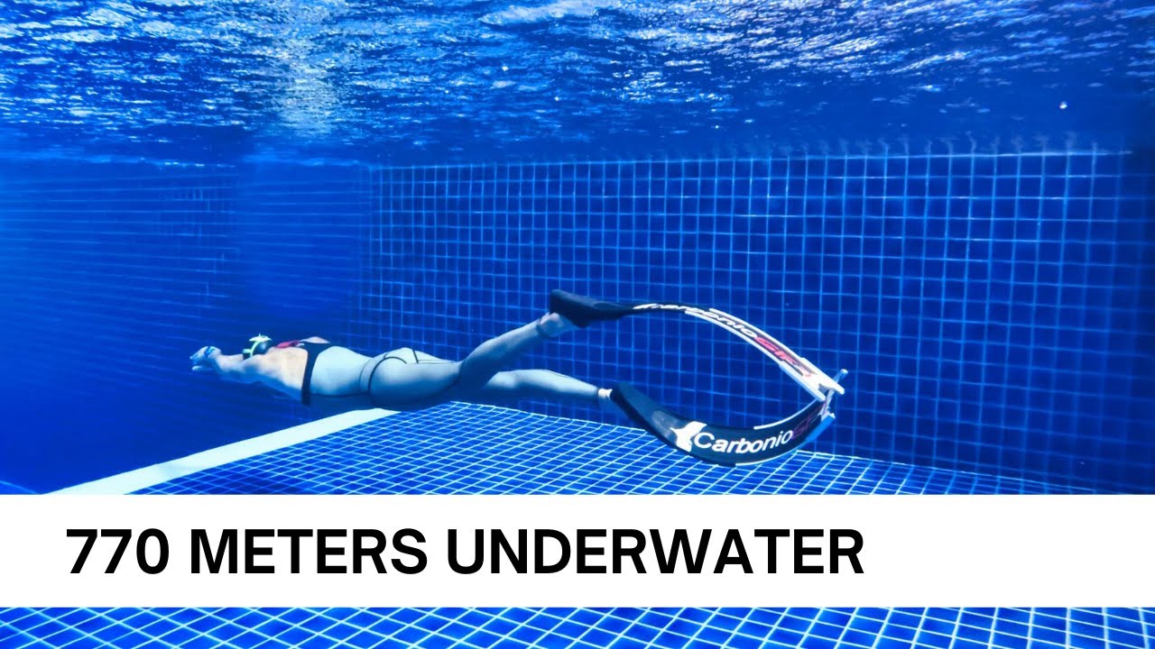 770 Meters UNDERWATER On a SINGLE BREATH | Dynamic Apnea | Freediving Training Vlog