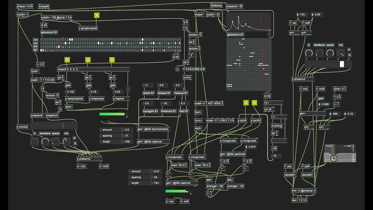 trapdrums - max/msp performance