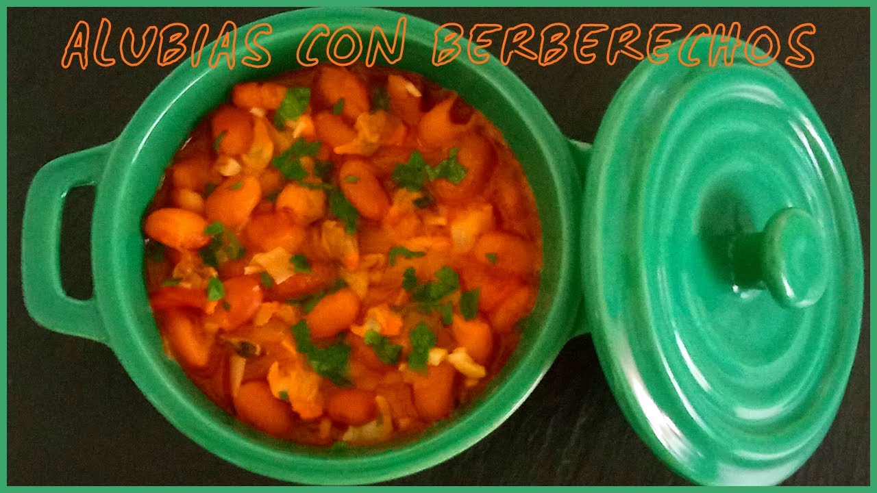 🥣 Guiso de ALUBIAS de bote CON  BERBERECHOS de lata [Superalimento que se hace en un momento 💚]