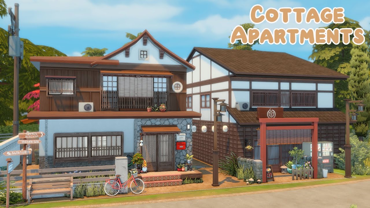 Cottage Apartments 🐓🌽 | Cottage Living | The Sims 4 | No CC | Stop Motion Build