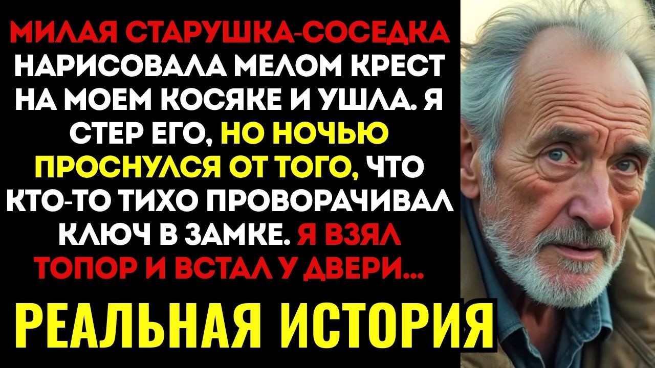 Я ПОСМОТРЕЛ В ГЛАЗОК и увидел, как соседка ставит странный знак на моей двери. Этой же ночью...