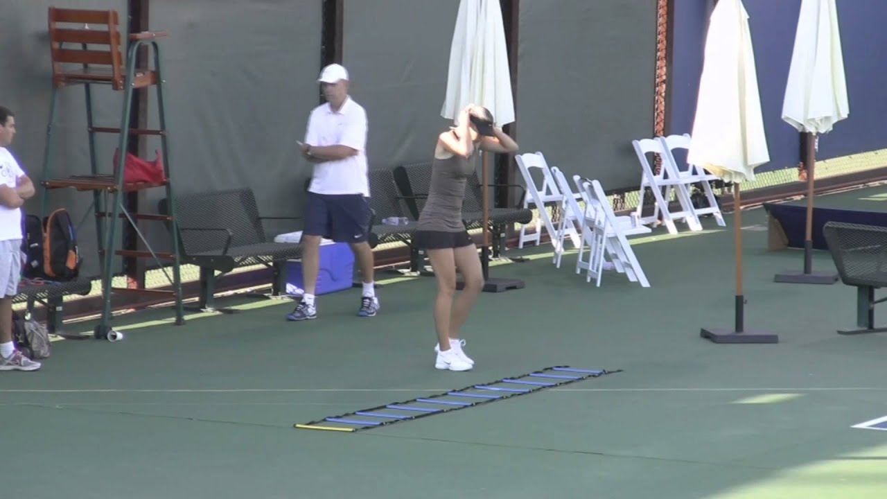 Sharapova Pre-Match Warm-up (2011 Best of the West Classic)