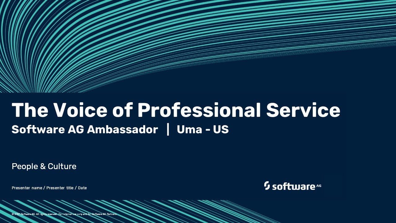 The Voice of Professional Service | Software AG&rsquo;s ambassador Uma | US