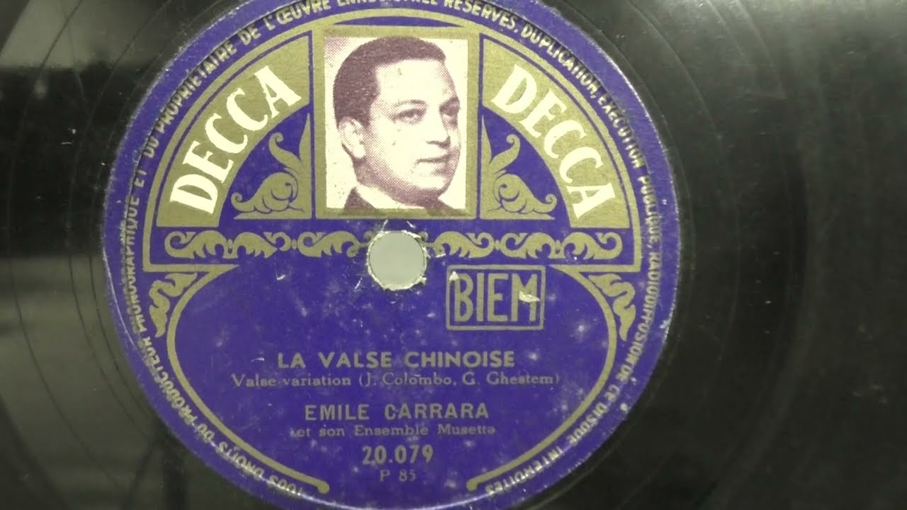 Emile Carrara (accordeon): La valse Chinoise. (1948).