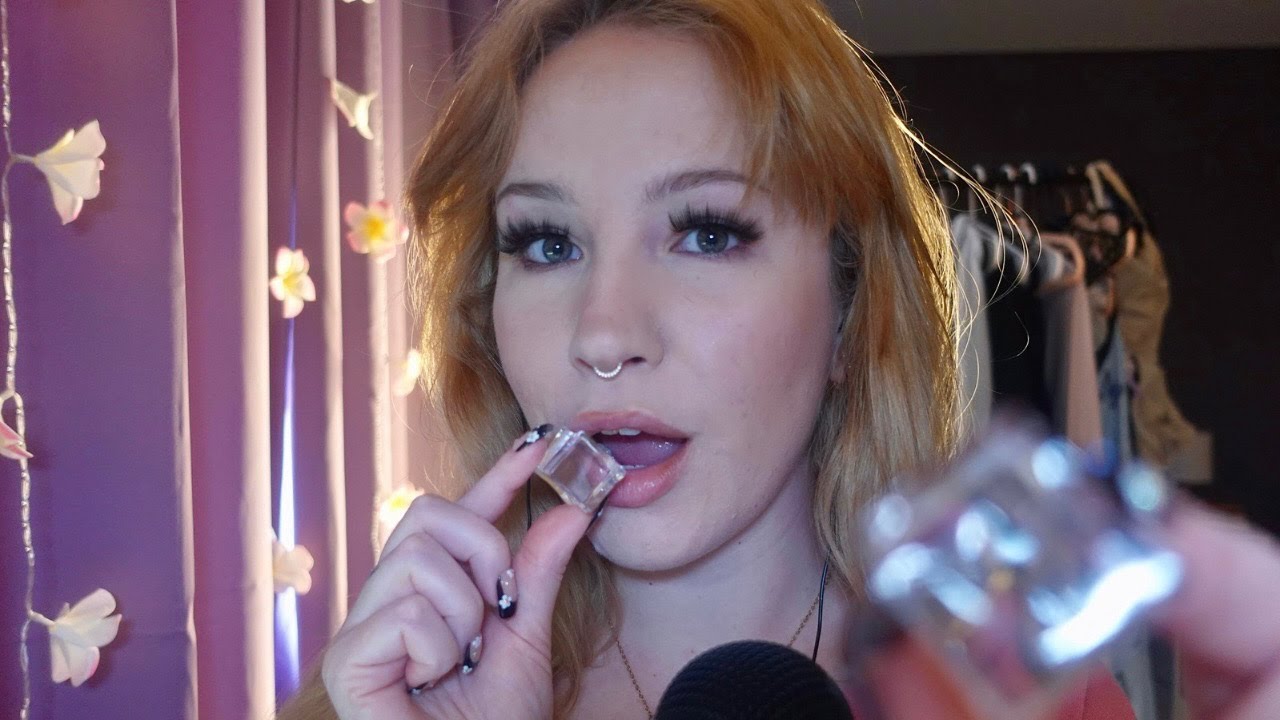 Ice massage with fake ice cubes & mouth sounds | Tingle Master ASMR