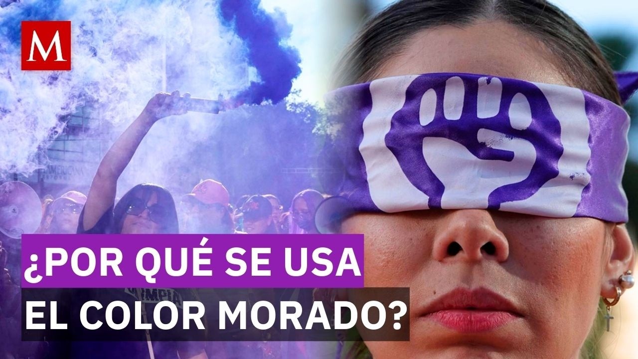¿Por qué el morado es el color del feminismo? La historia detrás del 8M