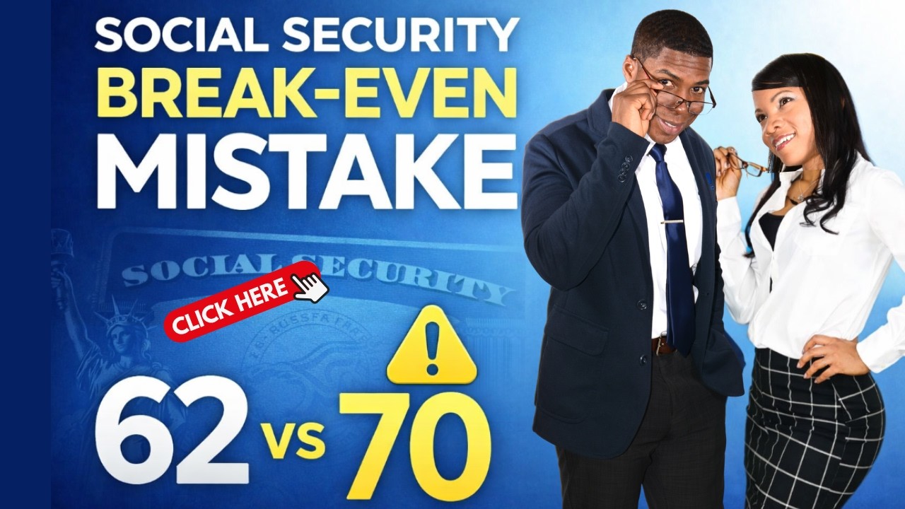 Claim Social Security at 62 or 70? The Break-Even Age Explained  (Real Example)