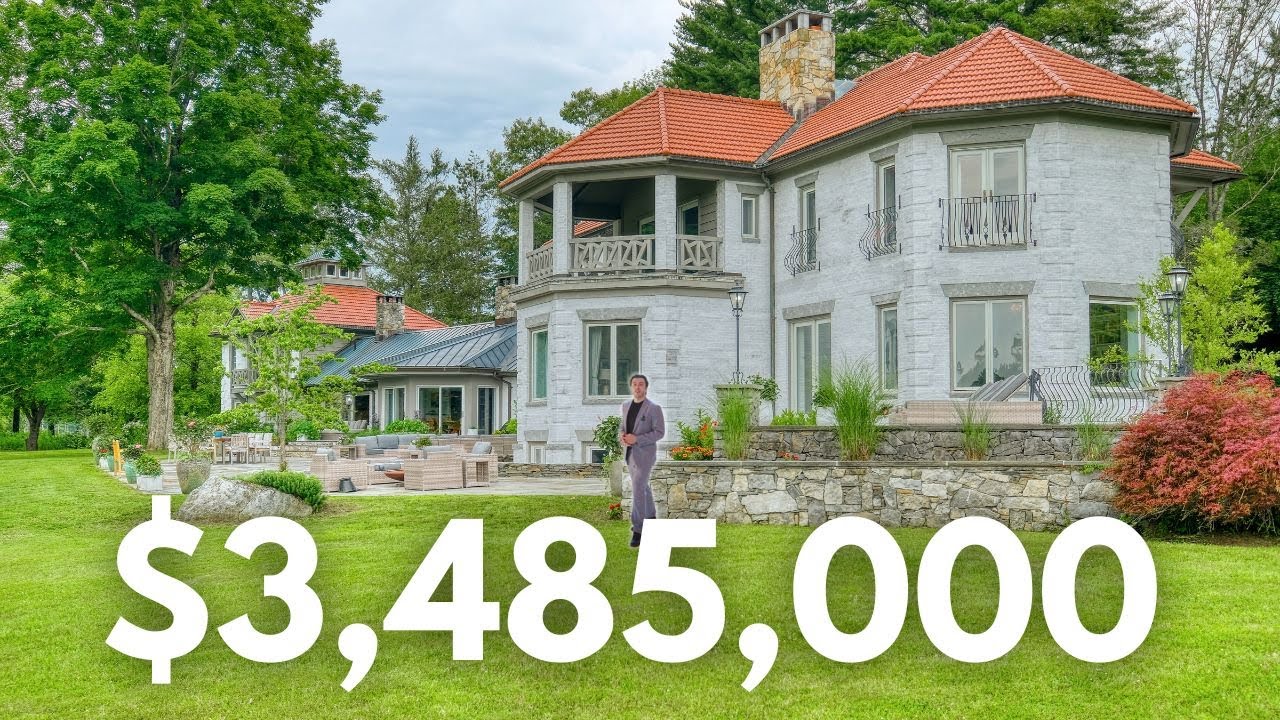Tour a $3,485,000 Mansion in Massachusetts with Waterfrontage and a private Vineyard!