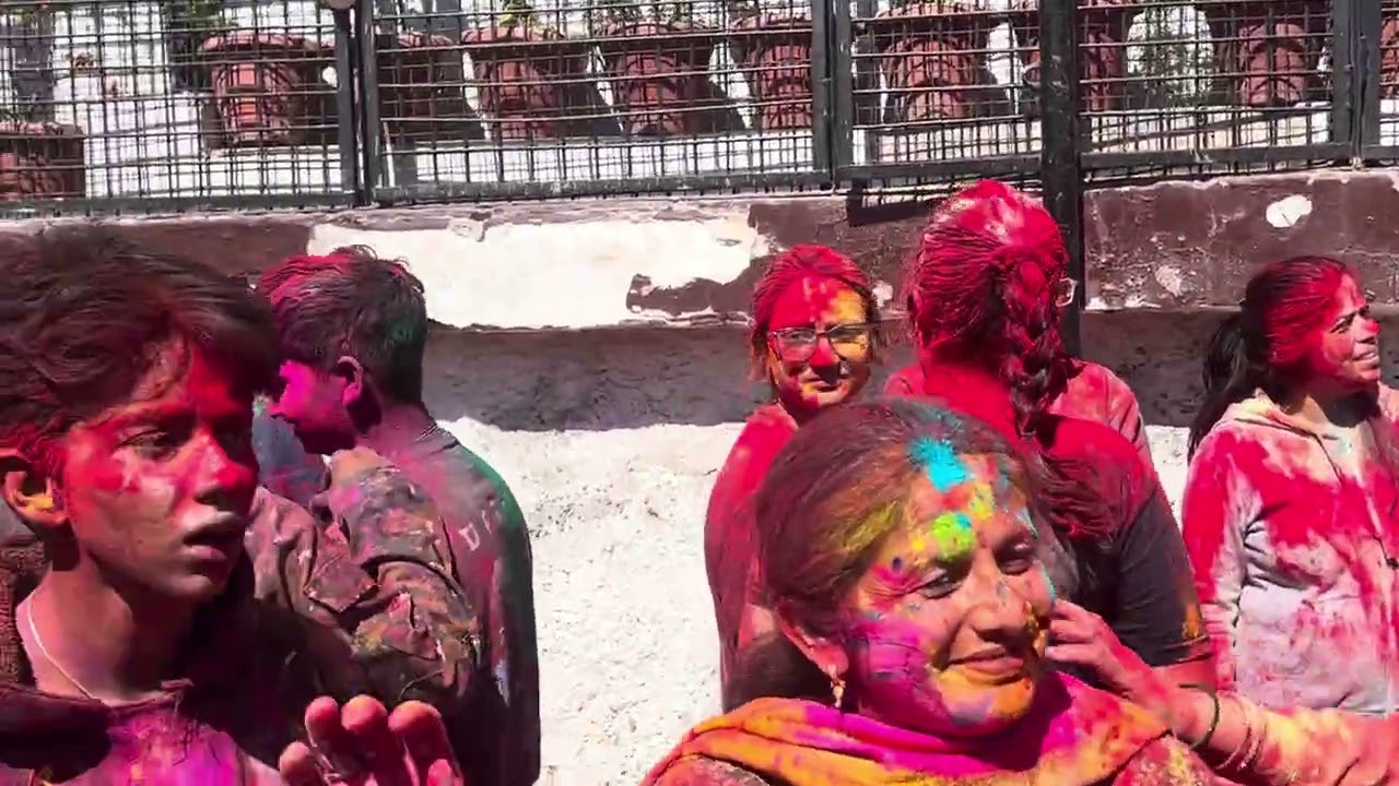 Vrindavan style Holi celebration @ Gunj Bazar had numerous people thronging the place4/3/26
