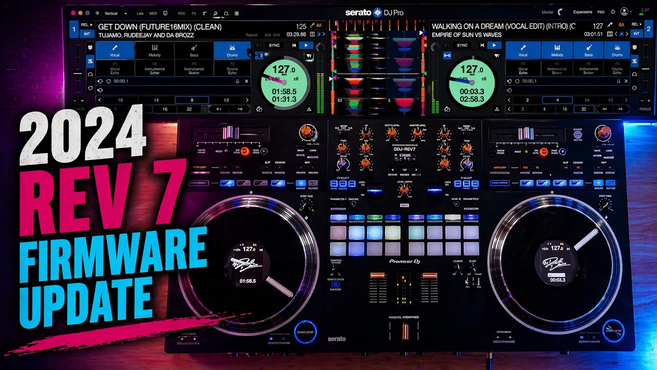 NEW Pioneer DDJ REV7 Firmware Update - Serato Stem EQ