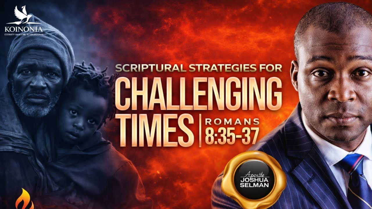 SCRIPTURAL STRATEGIES FOR CHALLENGING TIMES (ROM. 8:35-37) WITH APOSTLE JOSHUA SELMAN
