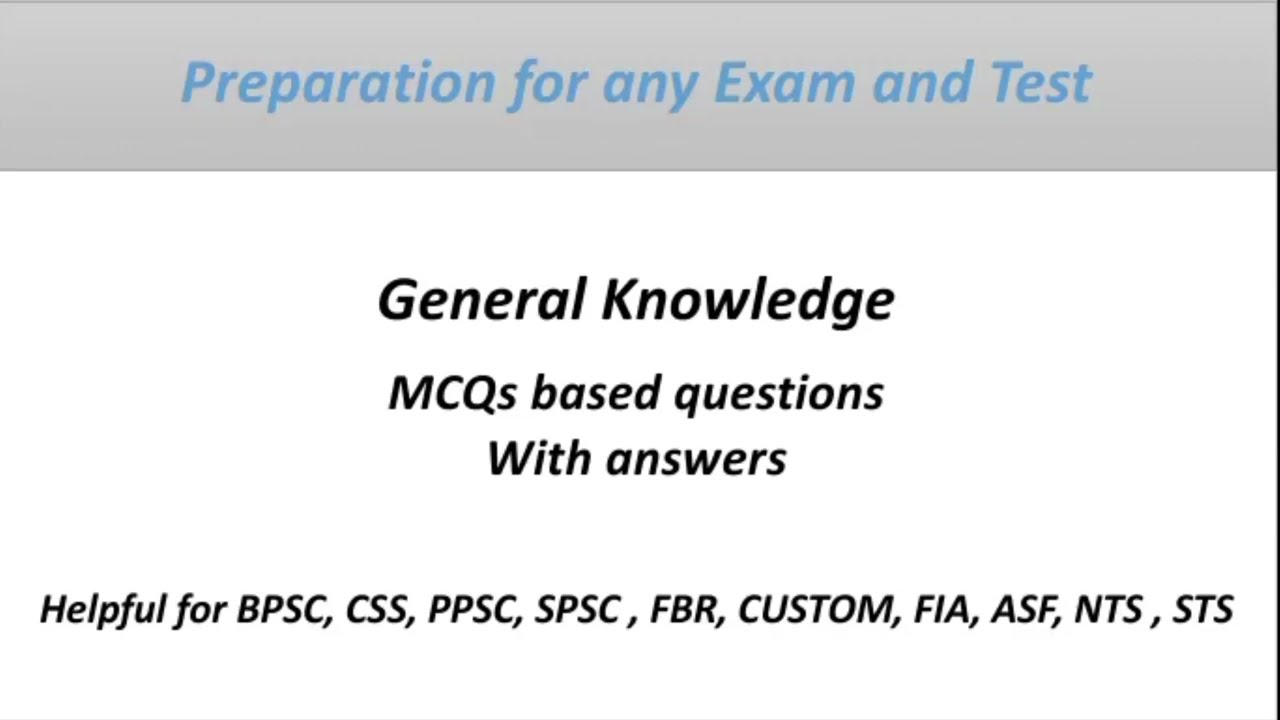 General knowledge