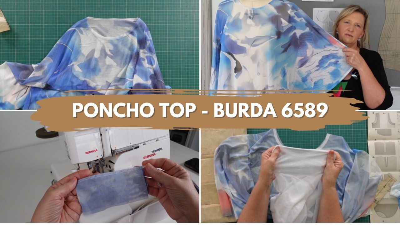 Швейная машинка Burda 6589 – Советы по пошиву пончо (Часть 2)