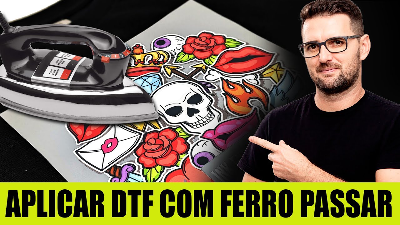 Aplicar DTF de forma fácil com ferro de passar.
