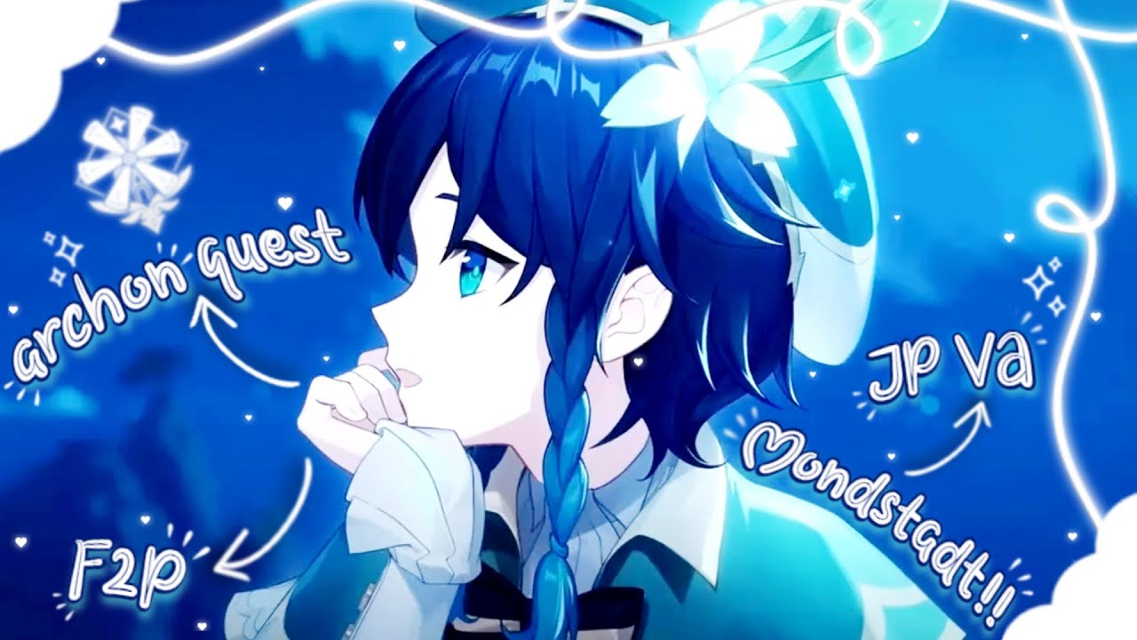 ♡ the outlander who caught the wind.. [Mondstadt archon quest] No commentary | Genshin Impact ｡˚༊*·˚