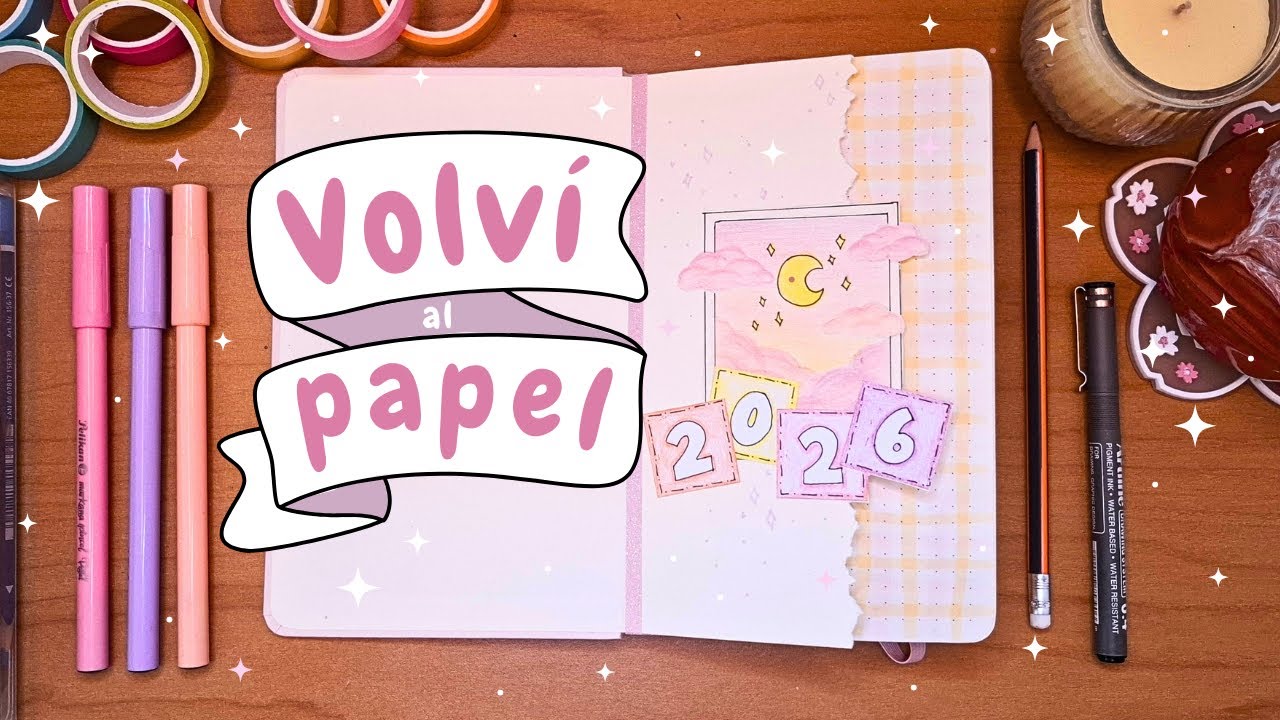 Volví al papel 📝📓✏️ | Acompáñame a hacer mi journal personal ✨