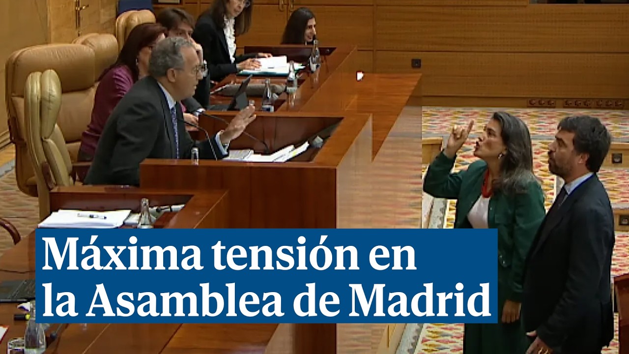 M&aacute;xima tensi&oacute;n en la Asamblea de Madrid: 