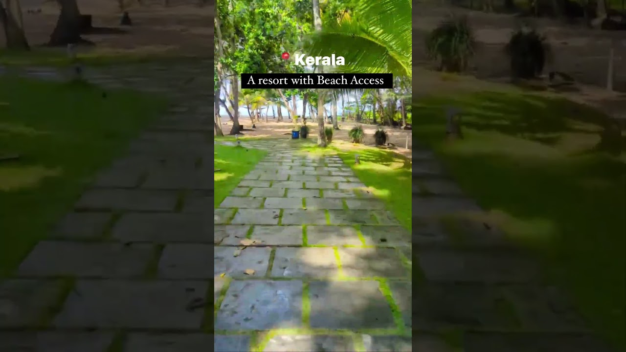 Kerala - a resort with beach access
