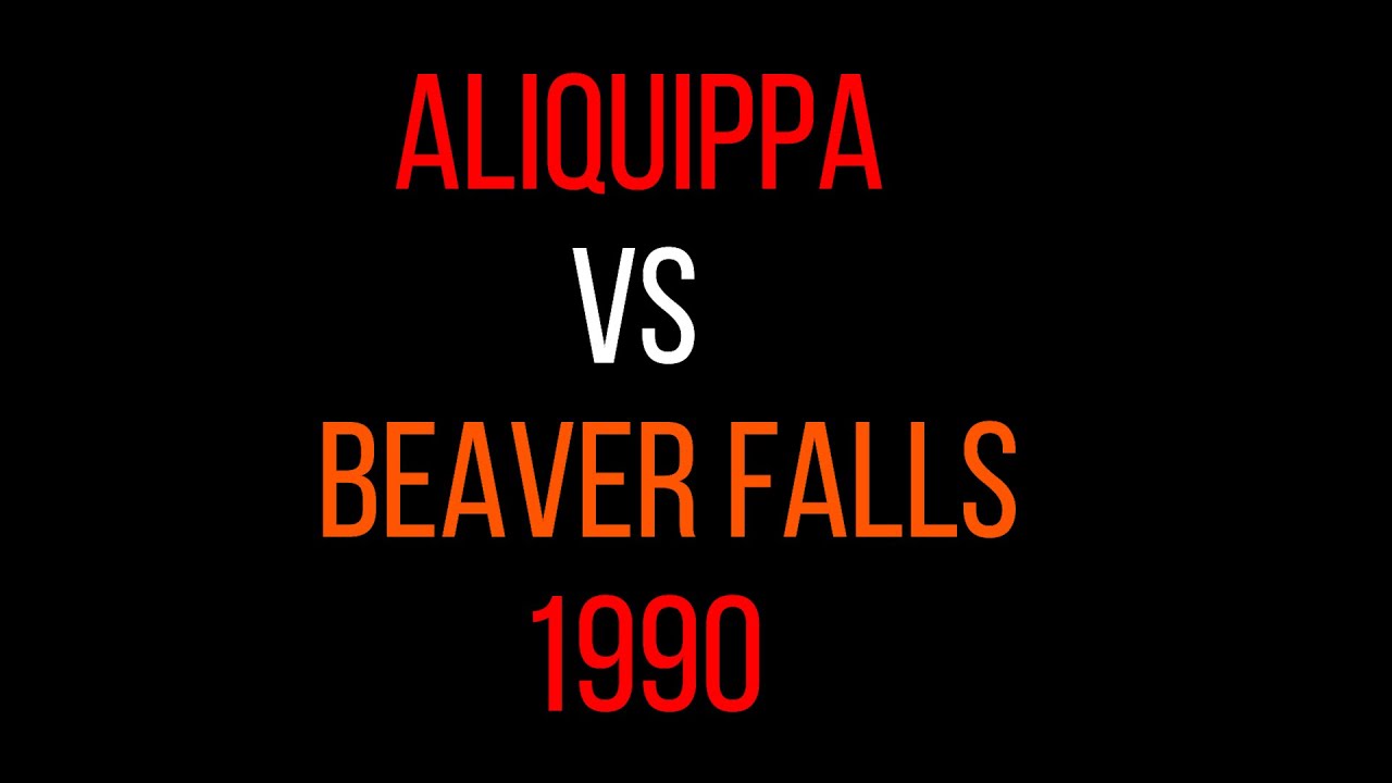 Aliquippa Quips vs Beaver Falls Tigers 1990