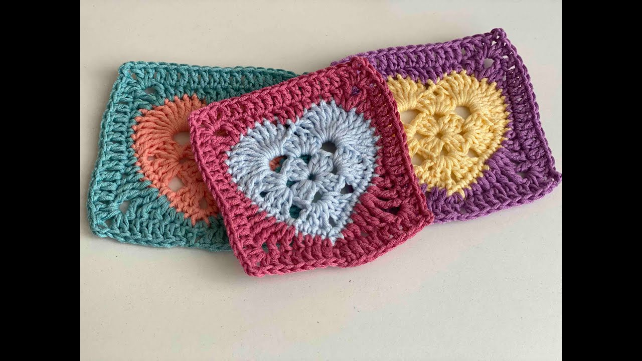 GRANNY CROCHET CORAZON - LA AGUJITA CREATIVA