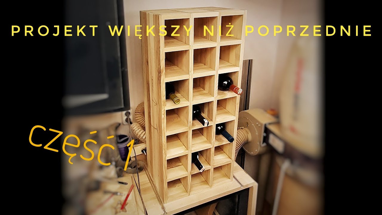 KRATA NA WINO czyli jesionowy element większego projektu. Zacznijmy od wina ;)
