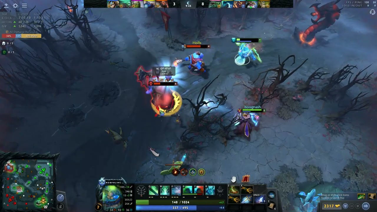 Morphling HP Trick