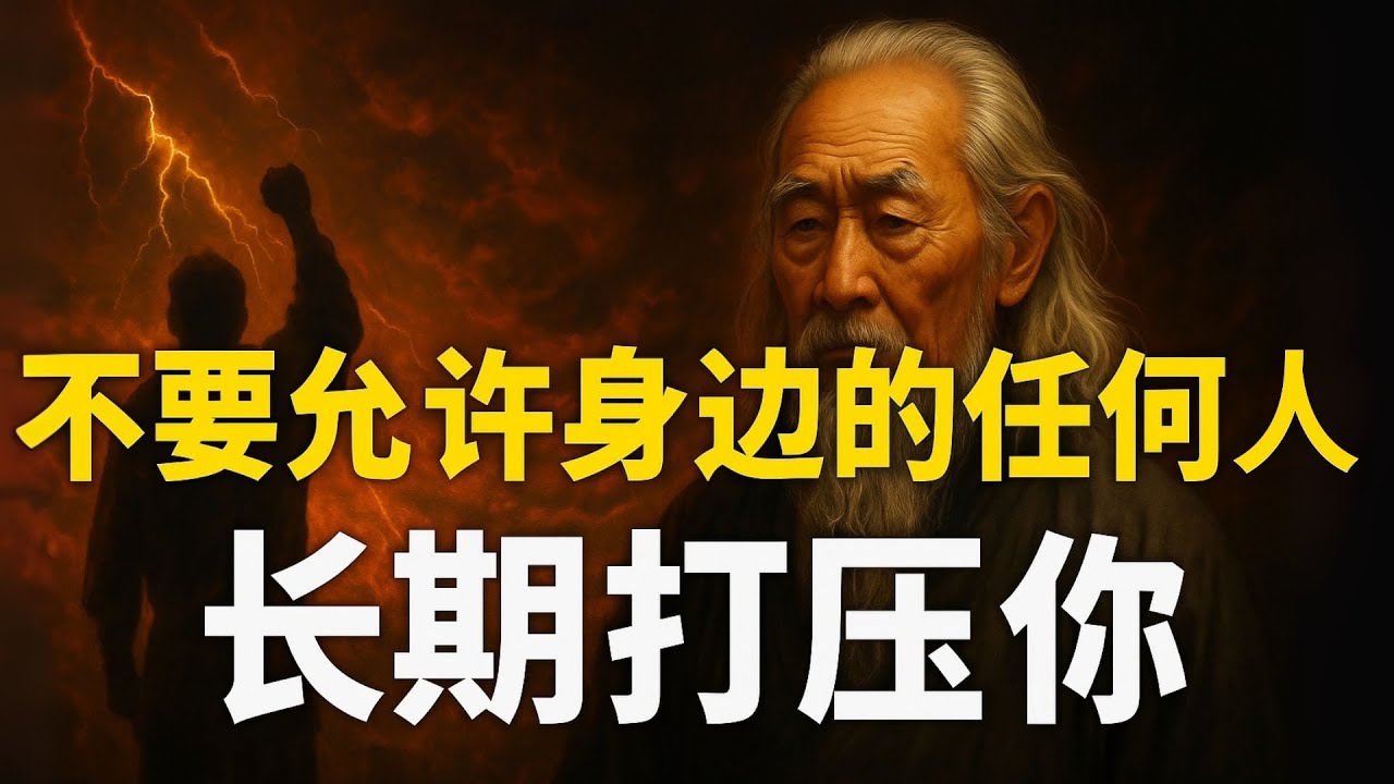 不要允许身边的任何人长期打压你