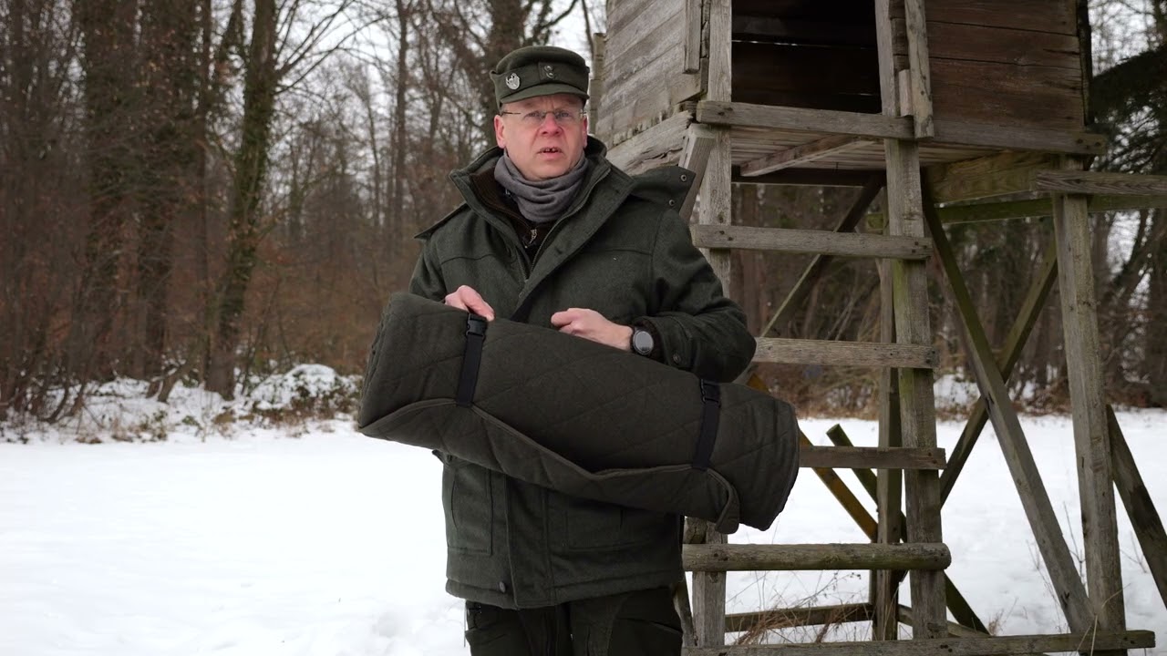 Der Loden-Ansitzsack Forest von Hubertus im Detail erklärt