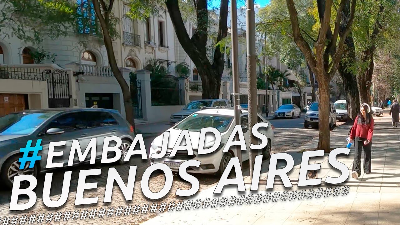 Recorriendo ZONA EMBAJADAS | CIUDAD DE BUENOS AIRES | ARGENTINA | 4K Walking Tour VLOG