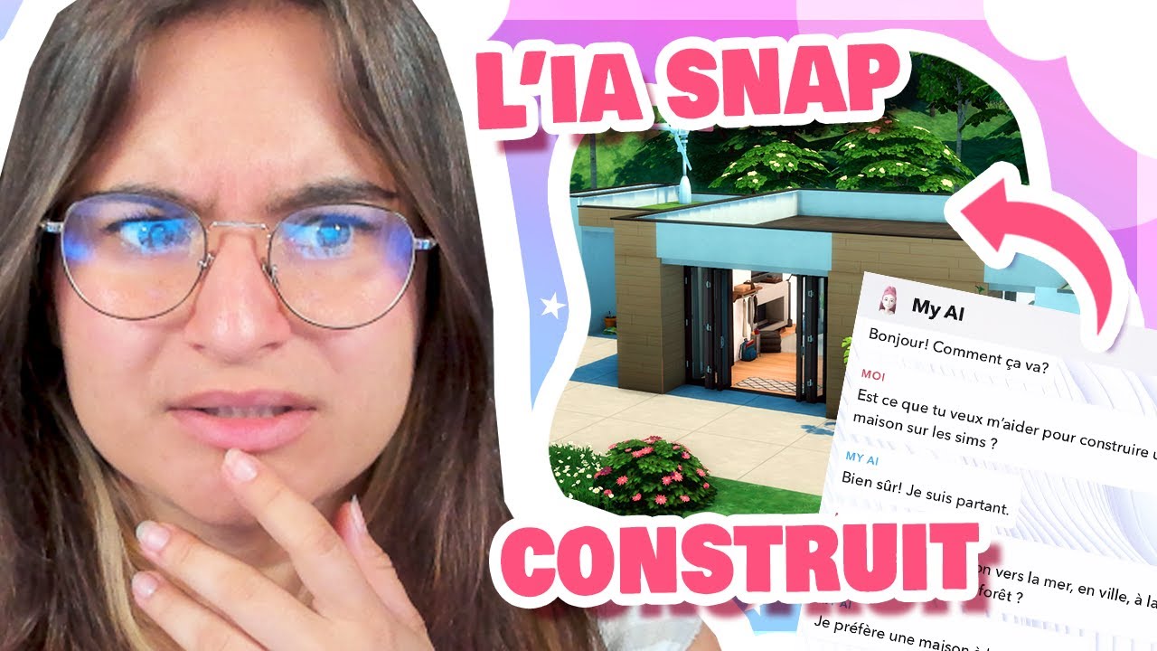 ☾ l'IA de SNAP construit ma maison ?? 🤯 | Challenge - Sims 4 ☽