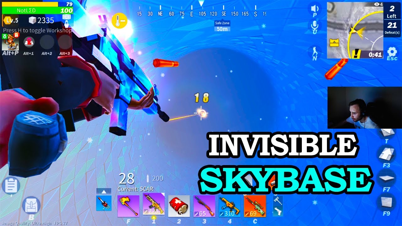 The most invisible Sky Base | 21 Kills (Creative Destruction)