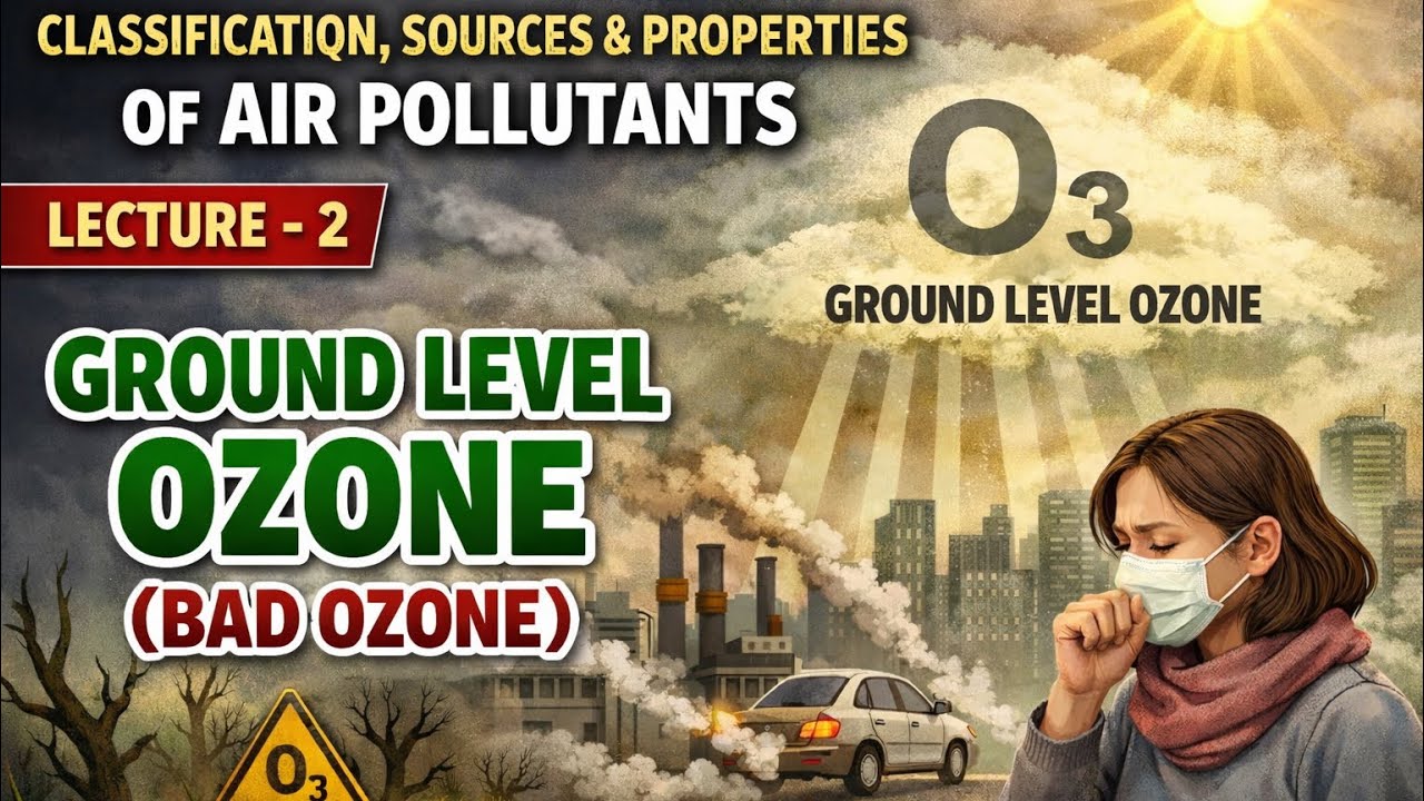 Classification & Properties of Atmospheric Pollutants. Lecture-2. Ground level ozone or Bad ozone